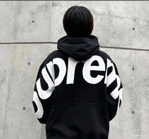 Grey SWEATSHIRT S HOODED M XL Big Hoodie L BIG JACQUARD Sweatshirt Black LOGO LOGO Back 0817